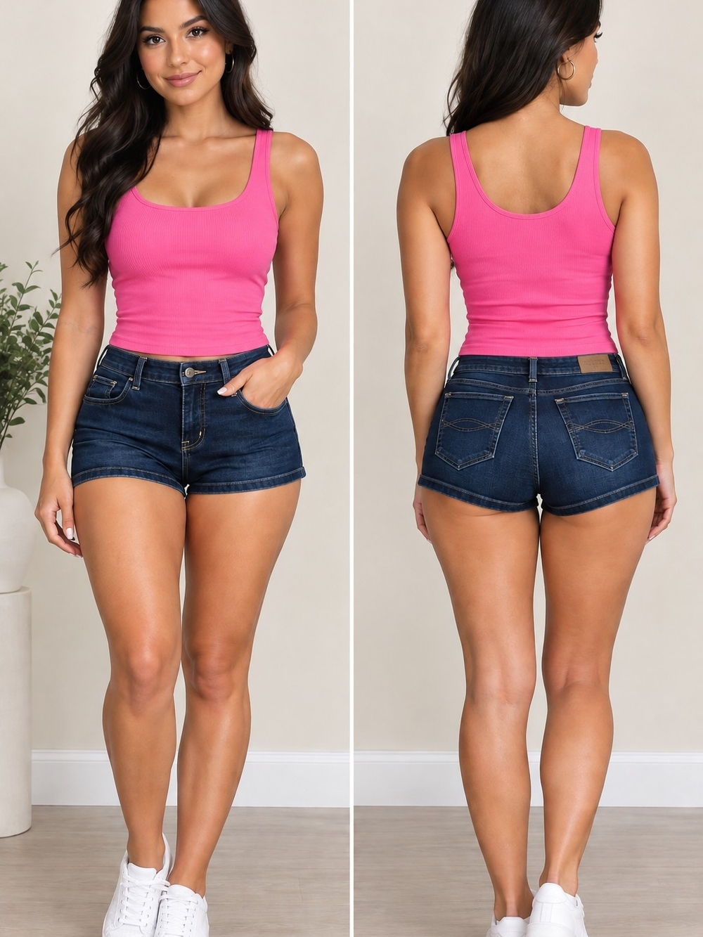 Ambercrombie Jean Shorts- 00 Size- Dark Wash